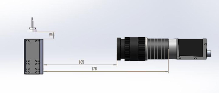 LED缺陷檢測(cè)產(chǎn)品安裝結(jié)構(gòu)底部相機(jī)